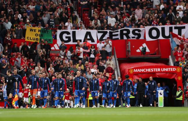 Man United fans fly 'Glazers Out' banner over Tampa NFL stadium