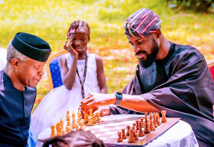 Former Vice President Yemi Osinbajo has extended his best wishes to Nigerian chess master, Tunde Onakoya, in his