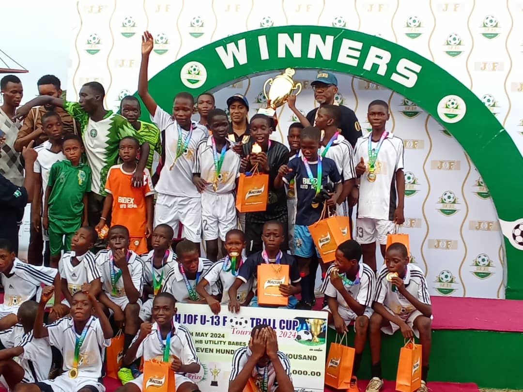 A spectacle performance by HB Utility of Ilupeju has earned them the winners' trophy of the 5th edition of JOF U-13 Cup Football Tournament.