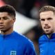 Marcus Rashford and Jordan Henderson have been left out of Gareth Southgate's provisional 33-man England squad for Euro 2024.