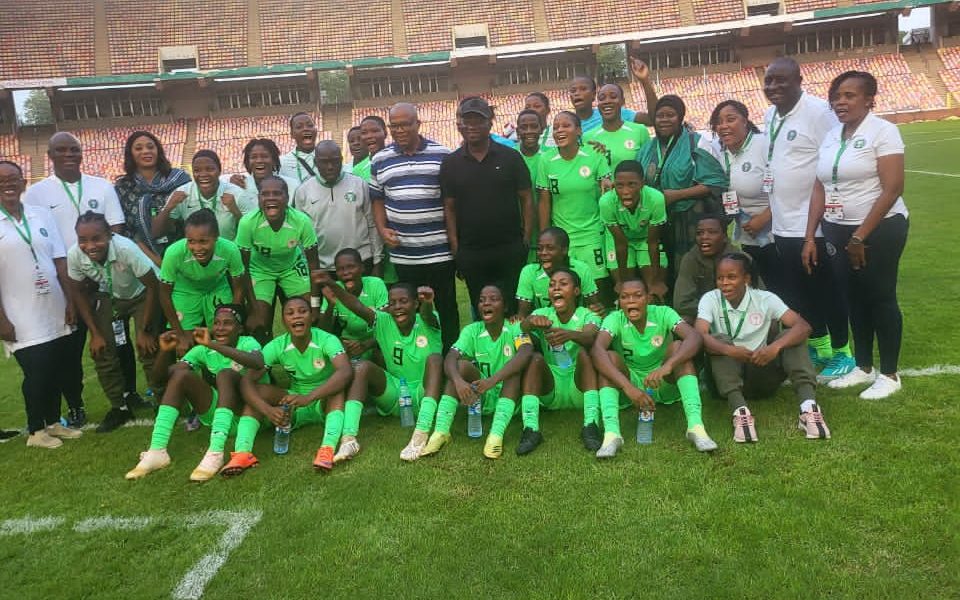 Nigeria reached the final round of the African qualification series for this year’s FIFA U17 Women’s World Cup finals after a 6-0 defeat