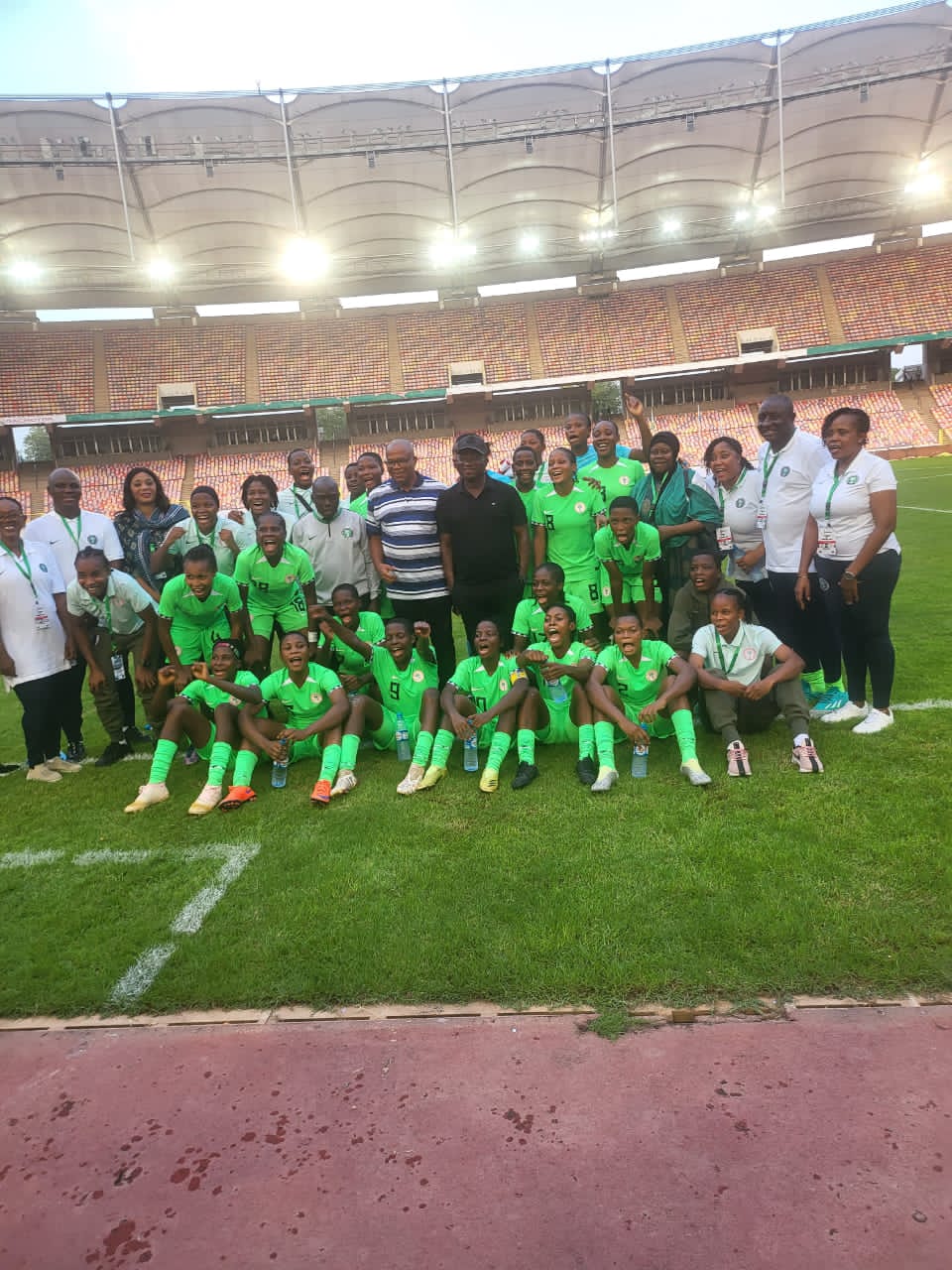 Nigeria reached the final round of the African qualification series for this year’s FIFA U17 Women’s World Cup finals after a 6-0 defeat