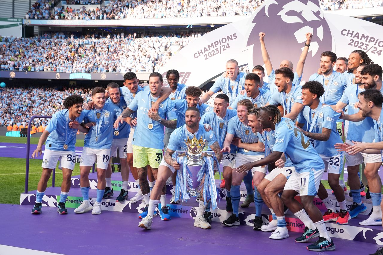 Manchester City, who last month won a fourth successive Premier League title, are suing the league over its financial rules, the Times