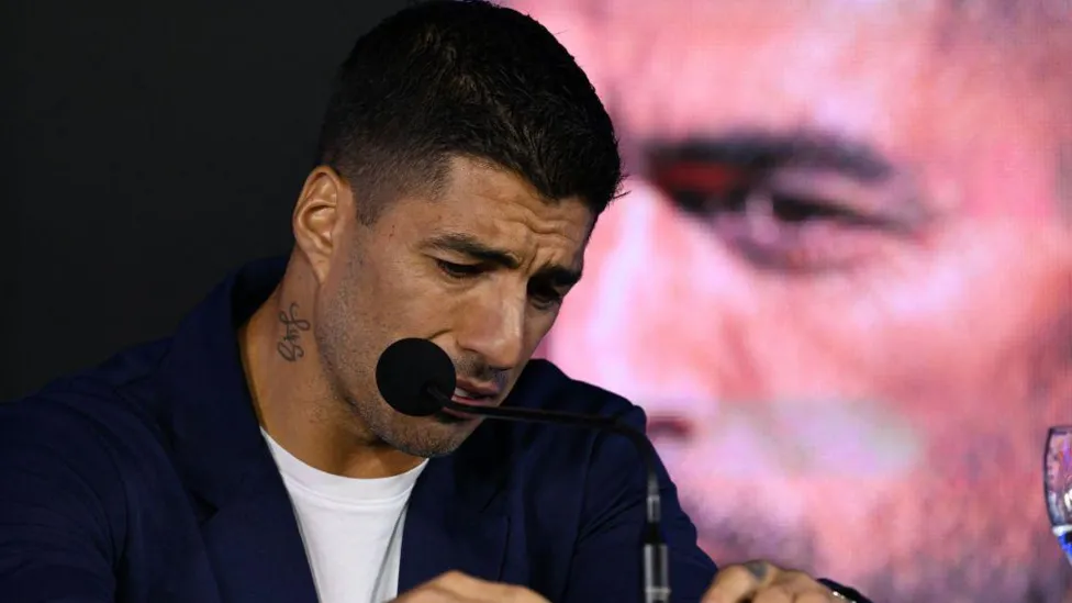 Uruguay striker Luis Suarez has announced his retirement from international football. The 37-year-old fought back tears as he confirmed