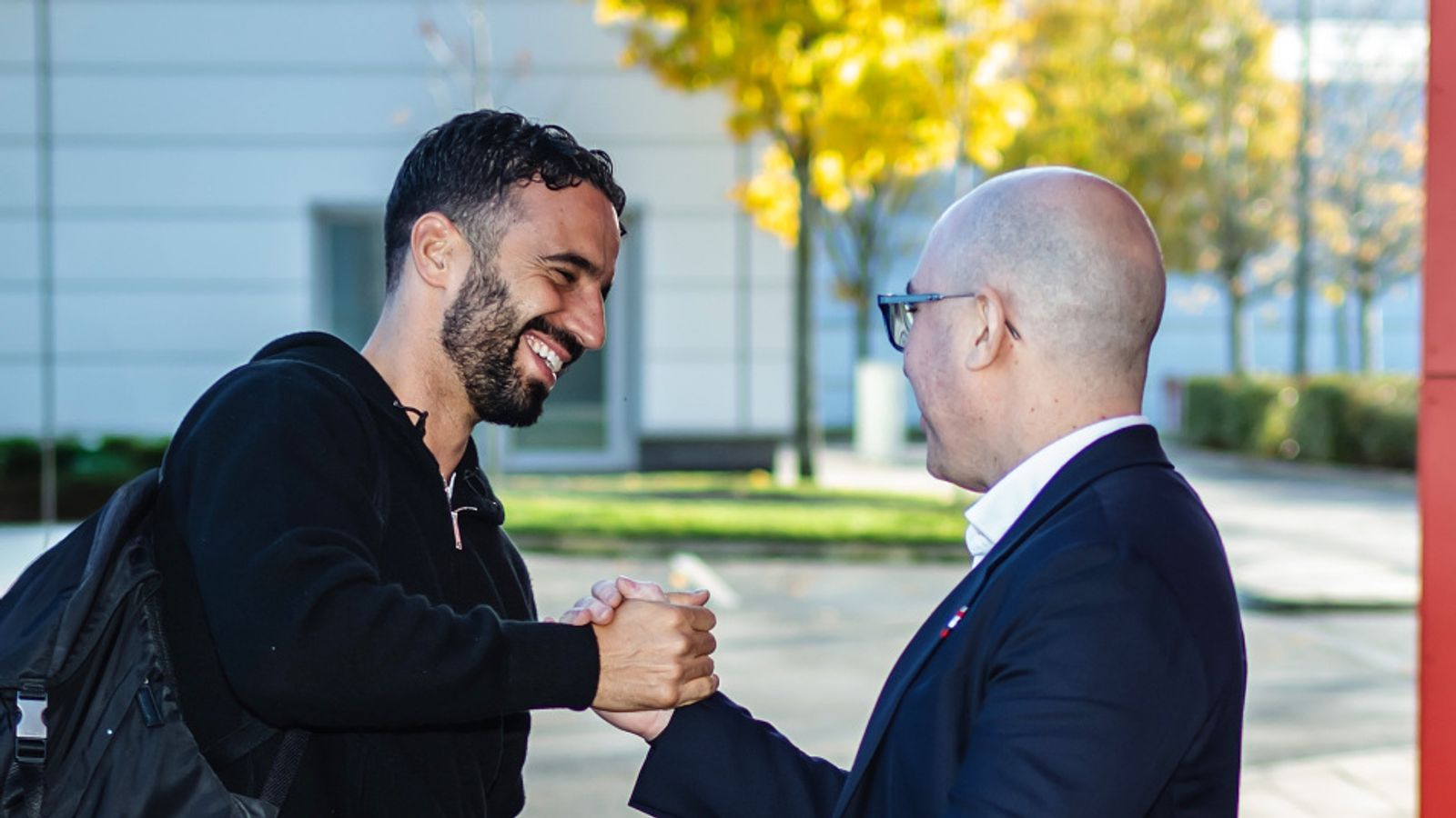 Ruben Amorim Arrives At Old Trafford as Ruud van Nistelrooy Manchester United