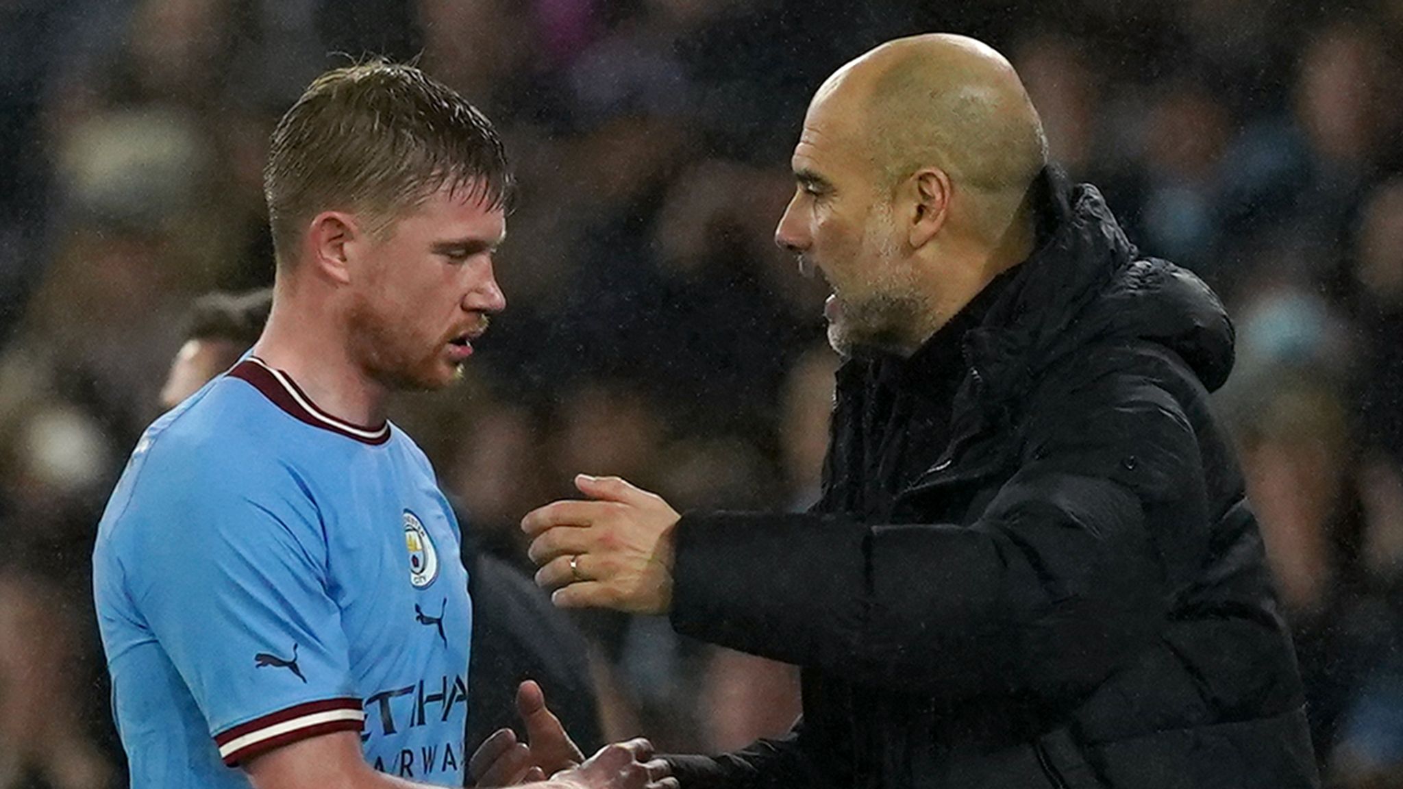 Pep Guardiola Responds To Rumours Of Man City Fall Out With Kevin De Bruyne