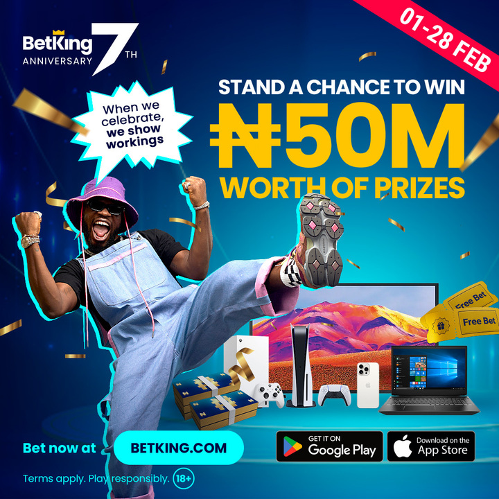 BetKing Gears Up for Its 7th Anniversary with Exciting Giveaways for Customers Across Nigeria