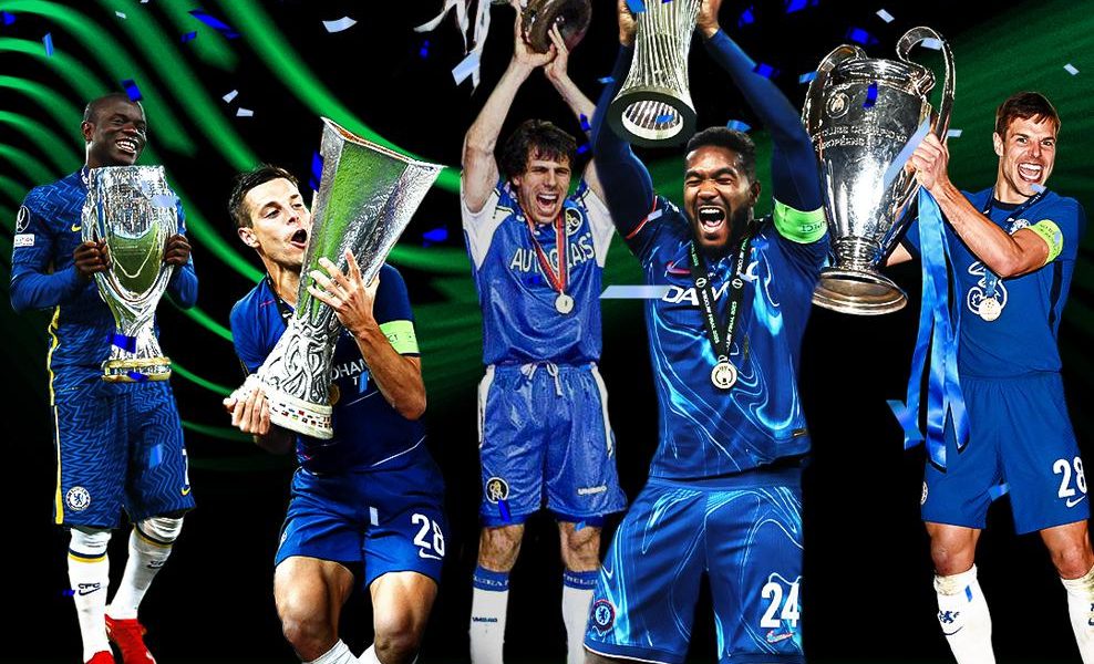 Chelsea Complete Set Of UEFA Club Trophies