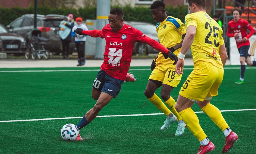 Kingsley Emenike, the younger brother of former Super Eagles legend, Emmanuel Emenike, has continued to soar high in the Latvian