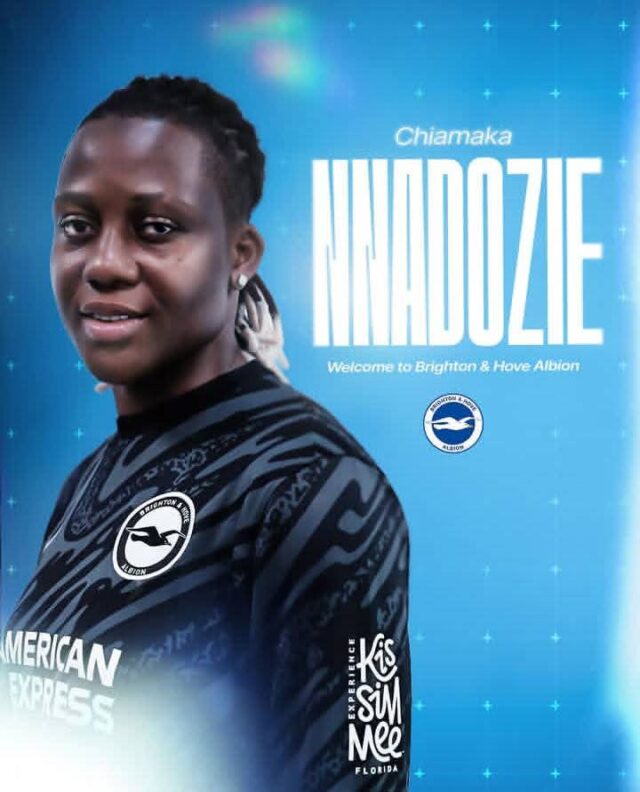 Super Falcons' Nnadozie Chiamaka Joins Brighton Women