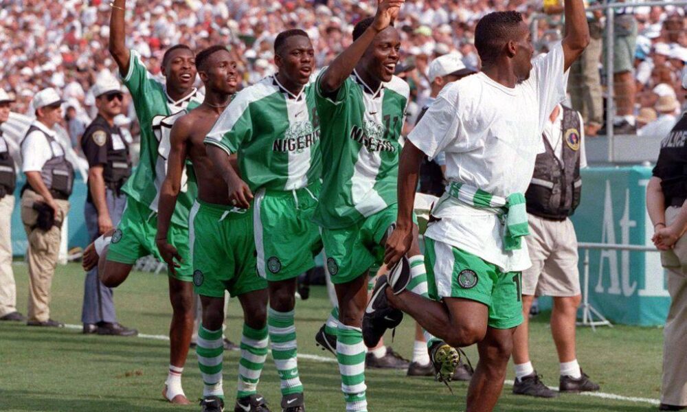 Iconic '96 Nigeria Kit: Elba, Chalamet Lead Celebrity Wearers