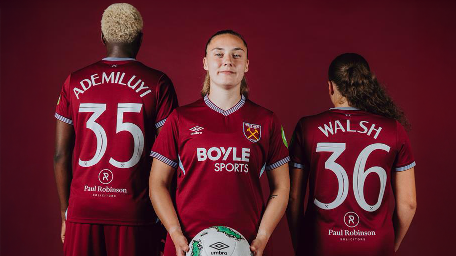 Paul Robinson Solicitors Extend West Ham Women's Sponsorship