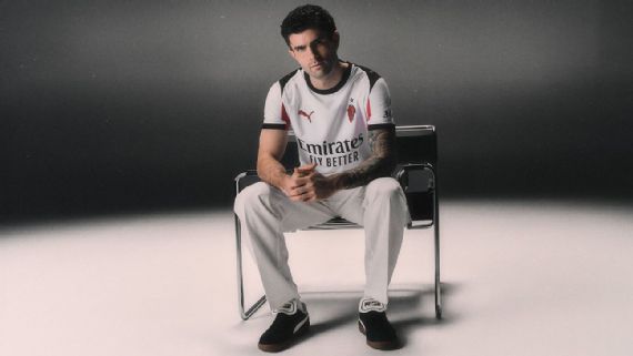 Christian Pulisic Models AC Milan's Fresh White Away Strip