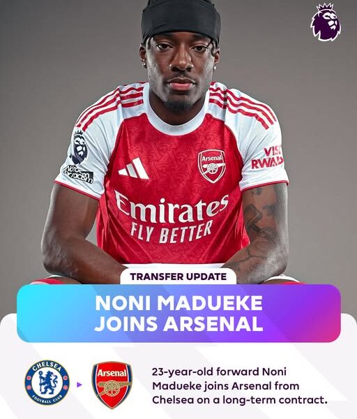 Noni Madueke Joins Arsenal