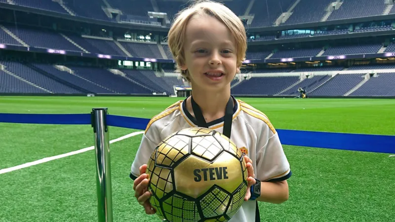 Boy, 7, On Premier League Stadium Challenge for Uncle