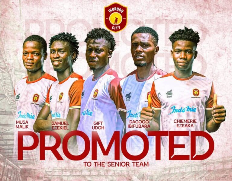 Ikorodu City Promotes Five Academy Players To First Team