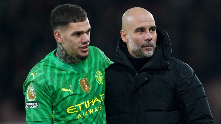 Ederson Is Man City's No. 1 - For Now, Says Guardiola