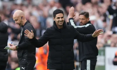 Mikel Arteta addressing the media ahead of Arsenal’s Premier League clash against Fulham