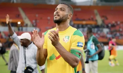 Steve Mounie speaks to the press ahead of Benin Republic vs Nigeria World Cup qualifier