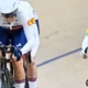 Great Britain para-cycling team celebrating gold at the 2025 Para-Cycling Track World Championships in Rio