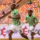 Victor Osimhen celebrates after scoring for Nigeria against Benin in the World Cup qualifier.