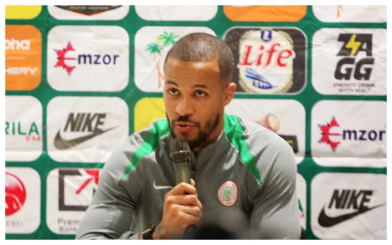 William Troost-Ekong in action for Nigeria’s Super Eagles ahead of their crucial World Cup qualifier against Lesotho.