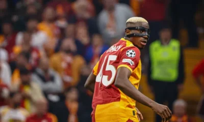 “Victor Osimhen in action for Nigeria amid controversial claims by Ahmet Cakar about his health.”