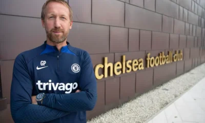 Graham Potter unveiled as Sweden head coach at press conference.