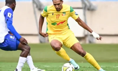 Andreas Hountondji focused during Benin vs Rwanda World Cup 2026 qualifying match