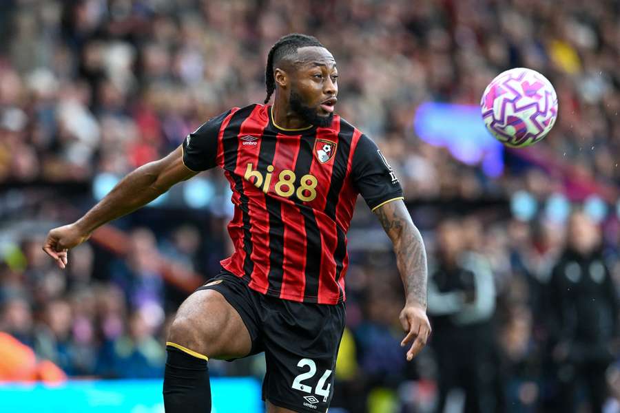 Antoine Semenyo celebrating a goal for Bournemouth amid Liverpool transfer interest
