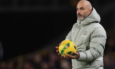 Enzo Maresca shouting instructions during Chelsea’s Carabao Cup clash against Wolves