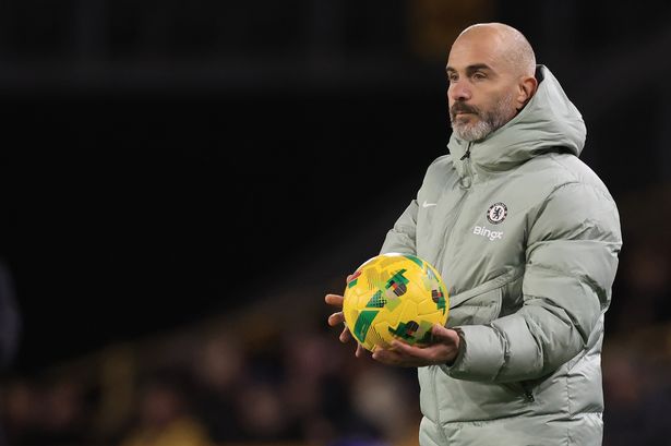 Enzo Maresca shouting instructions during Chelsea’s Carabao Cup clash against Wolves