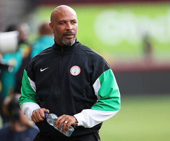 Eric Chelle Nigeria coach during training session ahead of World Cup qualifiers