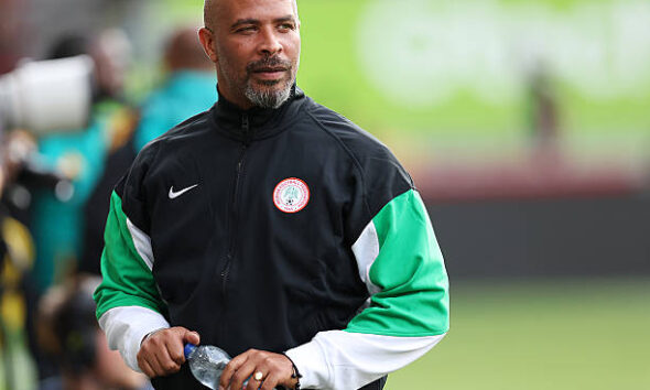 Eric Chelle Nigeria coach during training session ahead of World Cup qualifiers