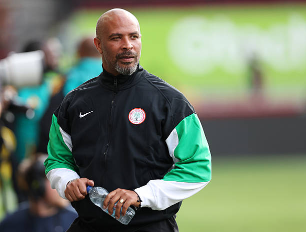 Eric Chelle Nigeria coach during training session ahead of World Cup qualifiers