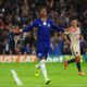 Estevao celebrates scoring for Chelsea in the Champions League match against Ajax