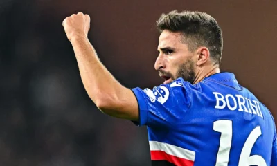 Fabio Borini training with Salford City after leaving Sampdoria