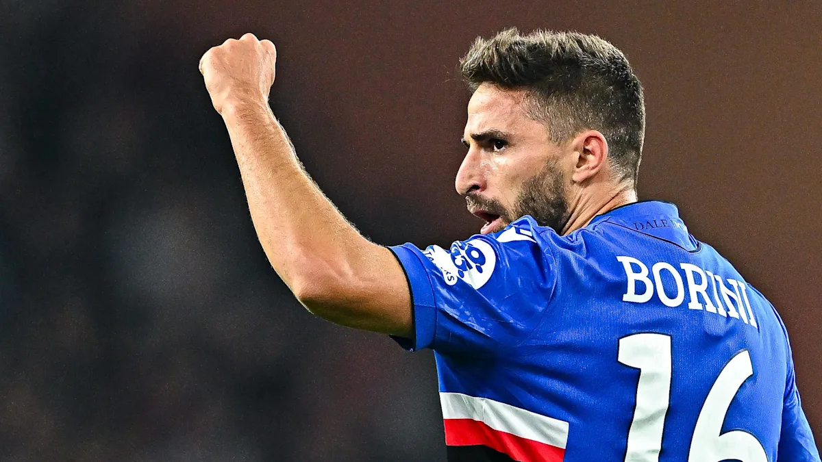 Fabio Borini training with Salford City after leaving Sampdoria