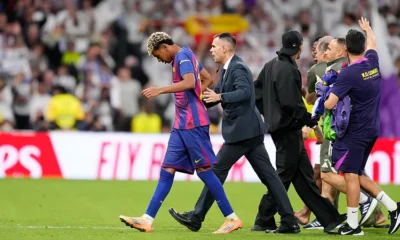 Frenkie de Jong defends Lamine Yamal after heated Real Madrid vs Barcelona clash at the Santiago Bernabeu