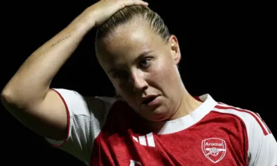 Beth Mead Celebrates Goal For Arsenal In Women’s Champions League