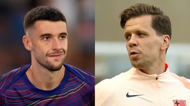 “Wojciech Szczesny training with Barcelona, praising Joan Garcia as the future number one goalkeeper ahead of El Clasico