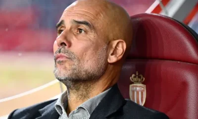 Manchester City players during a Premier League match as club awaits verdict on 115 financial charges