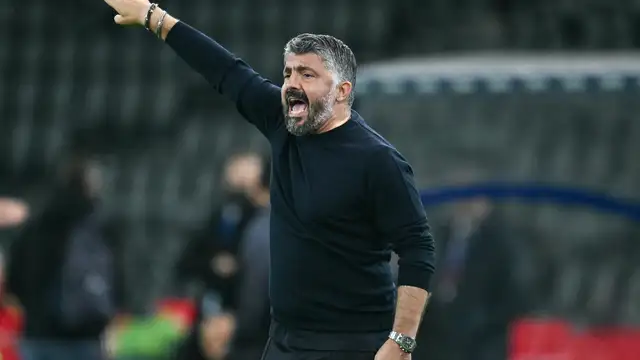 Gennaro Gattuso gestures on the sidelines during Italy’s World Cup qualifier against Israel