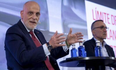 Javier Tebas addressing media after Barcelona vs Villarreal Miami match cancellation