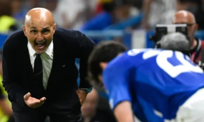 Luciano Spalletti in discussion during a Serie A match, rumored to be the next Juventus coach