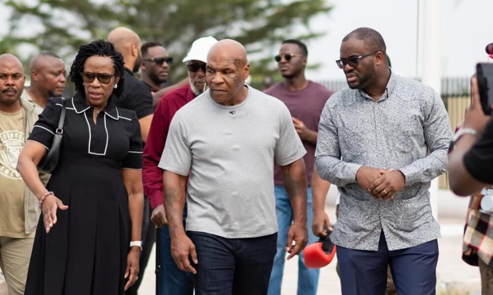 Mike Tyson welcomed in Kinshasa during the 50th anniversary of the Rumble in the Jungle