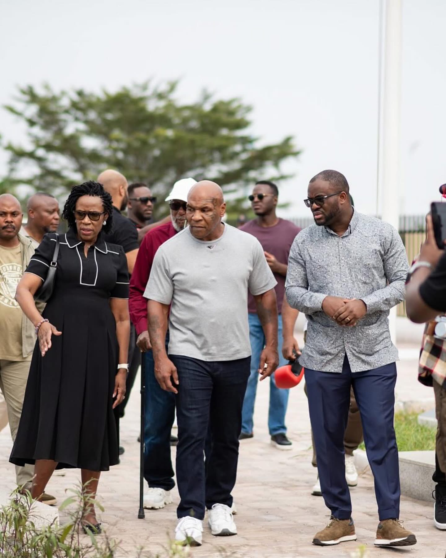 Mike Tyson welcomed in Kinshasa during the 50th anniversary of the Rumble in the Jungle