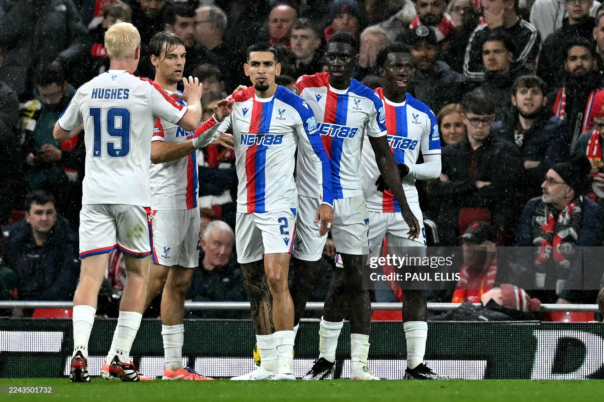 Oliver Glasner celebrating Crystal Palace’s 3-0 win over Liverpool at Anfield