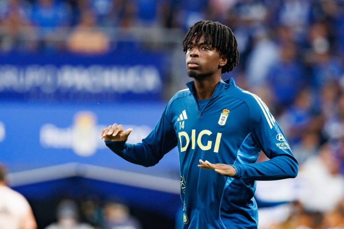 Ovie Ejaria in action for Real Oviedo after pledging international future to Nigeria