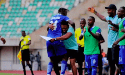 Rivers United Players Celebrating CAF Champions League Qualification